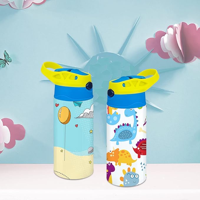 Kids Sublimation Tumbler, 12oz Sublimation Water Bottle Blanks, Straight - Image 2
