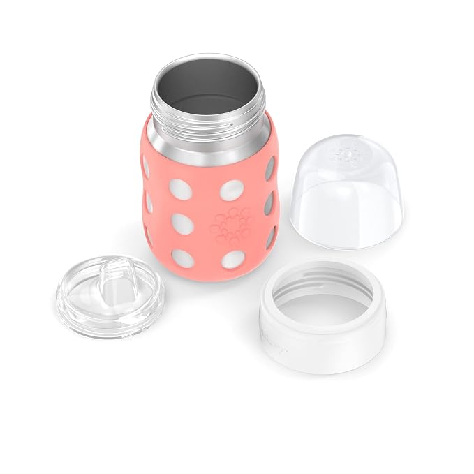 Lifefactory 8-Ounce Stainless-Steel Vacuum-Insulated Wide-Neck Baby Bottle - Image 4