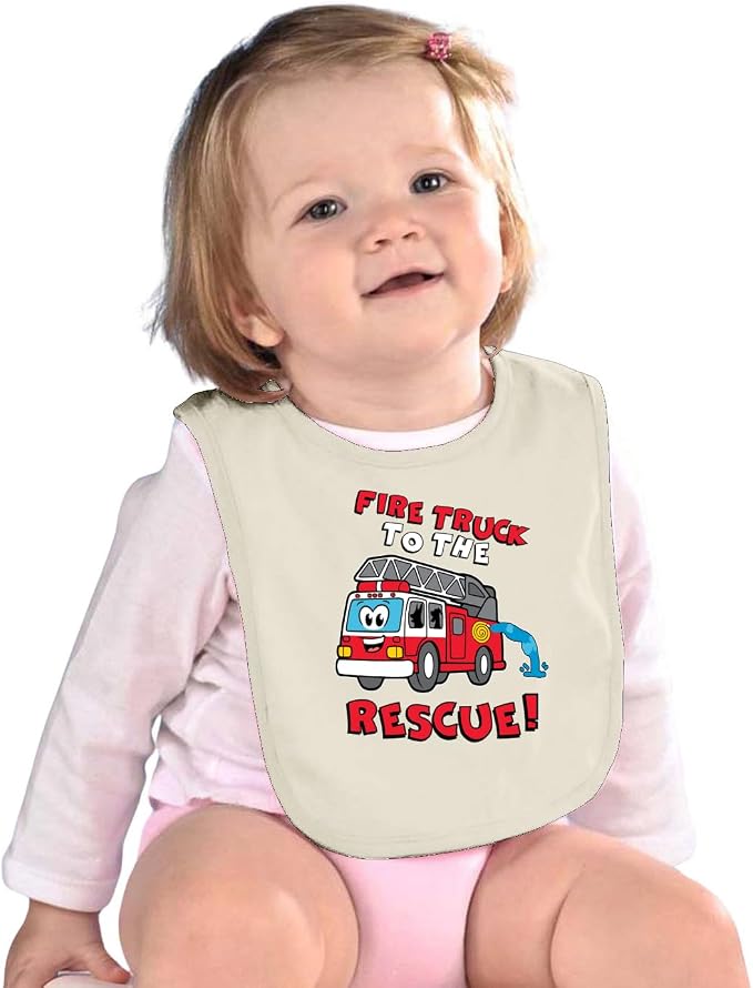 Wild Bobby Fire Truck to the Rescue Funny Cute Humor Infant Premium Jersey Baby - Image 3