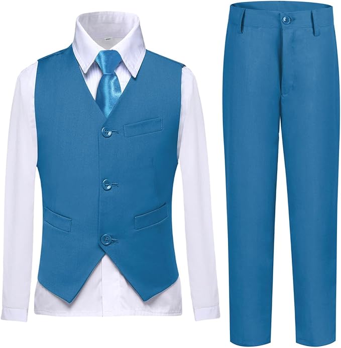 Boys Vest Set Formal Dress Suits Wedding Outfit Dresswear by Lycody