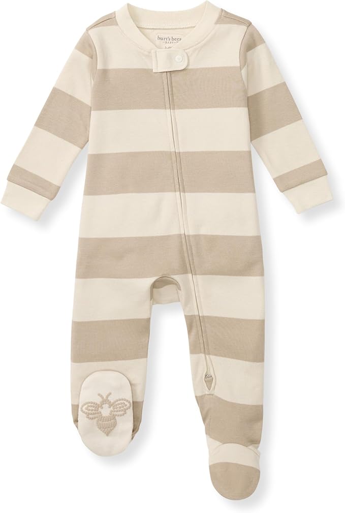 Burt’s Bees Baby Boys' One-Piece Sleep and Play 100% Organic Cotton PJs by BurtsBeesBaby
