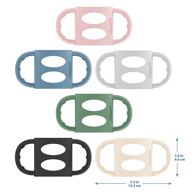 Dr. Brown's Narrow Baby Bottle Handles, 100% Silicone, Easy Grip Removable - Image 9
