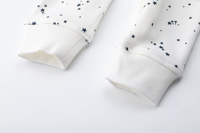 Owlivia Organic Cotton Baby Boy Girl Zip up Sleep 'N Play Pjs, Long Sleeve - Image 5