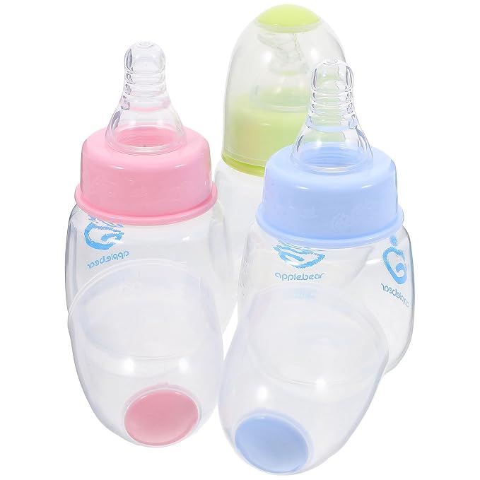 Kisangel 9pcs Mini Baby Bottles Plastic Feeder Bottles Infant Cereal Bottle - Image 8