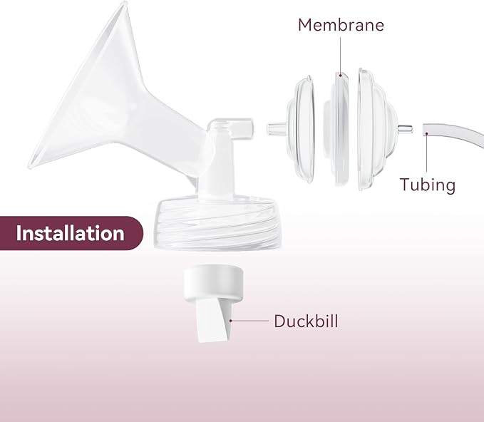 Breast Pump Parts for Spectra, Replace Duckbill Valves Tubes Backflow Protector - Image 3