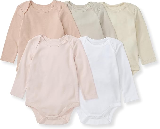 Burt's Bees Baby Organic Cotton Bodysuits – Baby Boy & Girl Short and Long by BurtsBeesBaby