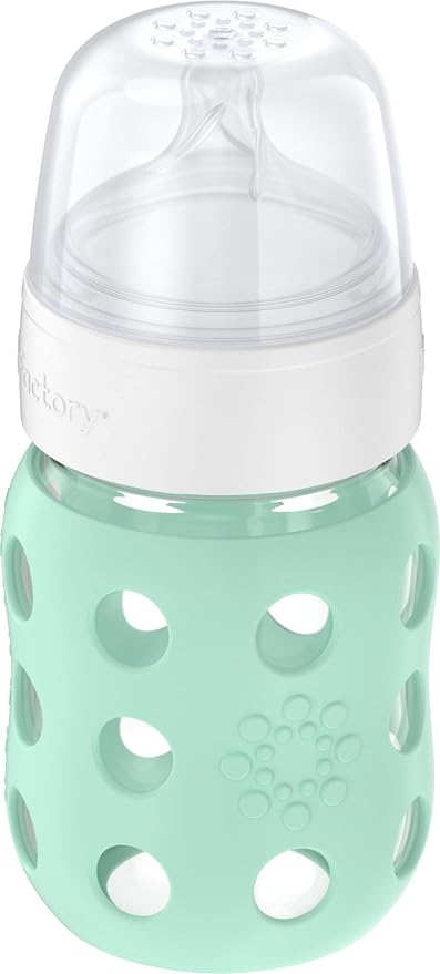 Lifefactory 8-Ounce Wide Neck Glass Baby Bottle - Image 2