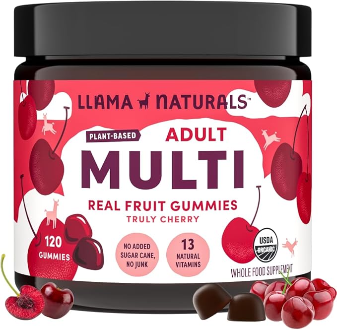 Llama Naturals Multivitamin for Women and Men, Organic Gummies by LlamaNaturals