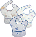 3-Pack Waterproof Baby Bibs for Eating by CoolaPeach