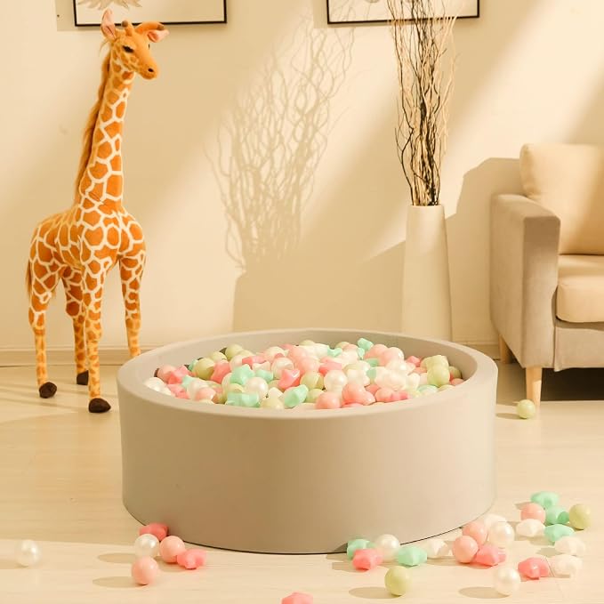 GOGOSO Ball Pits Balls for Toddlers Pack of 50 100 200 Plastics Shape Ball - Image 6