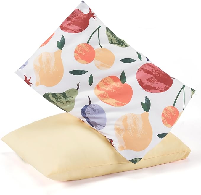TILLYOU Toddler Pillowcases 13 x 18 Travel Pillow Case 2 Pack, Kids Pillowcases by TILLYOU