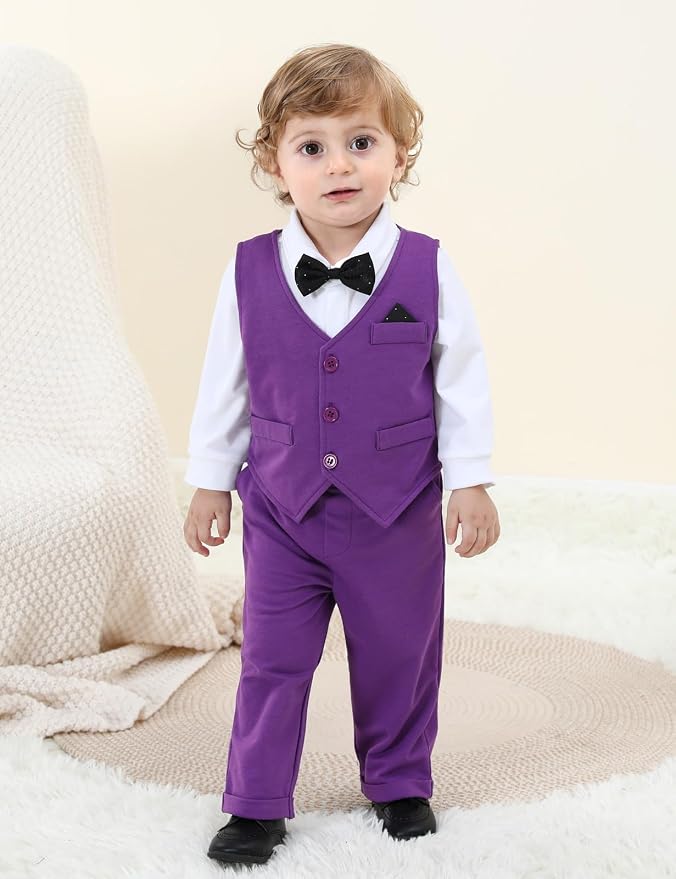 A&J DESIGN Baby Boy Suits Clothes Infant Toddler Formal Gentleman Outfits - Image 2