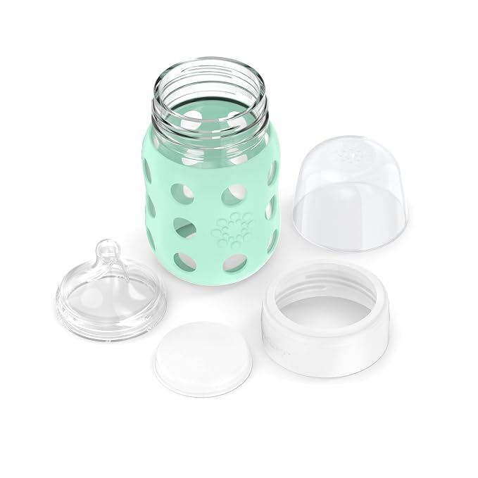 Lifefactory 8-Ounce Wide Neck Glass Baby Bottle - Image 4