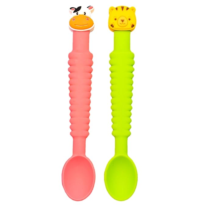 3-in-1 Silicone Baby Spoon Self Feeding 6+ Months - Image 9