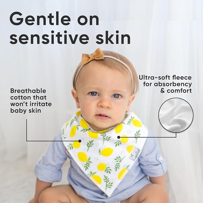 Copper Pearl 4 Pack Soft Cotton Baby Bibs - Image 4