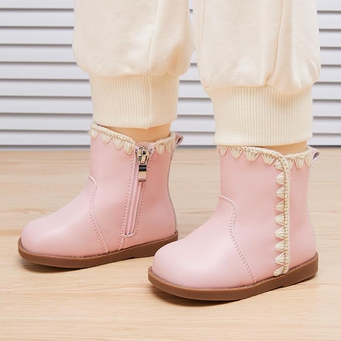 BMCiTYBM Baby Boys Girls Boots Infant Shoes First Walking Booties - Image 2