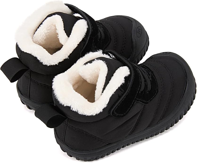 BMCiTYBM Toddler Baby Snow Boots Winter Shoes Boys Girls Cold Weather Baby Faux - Image 4