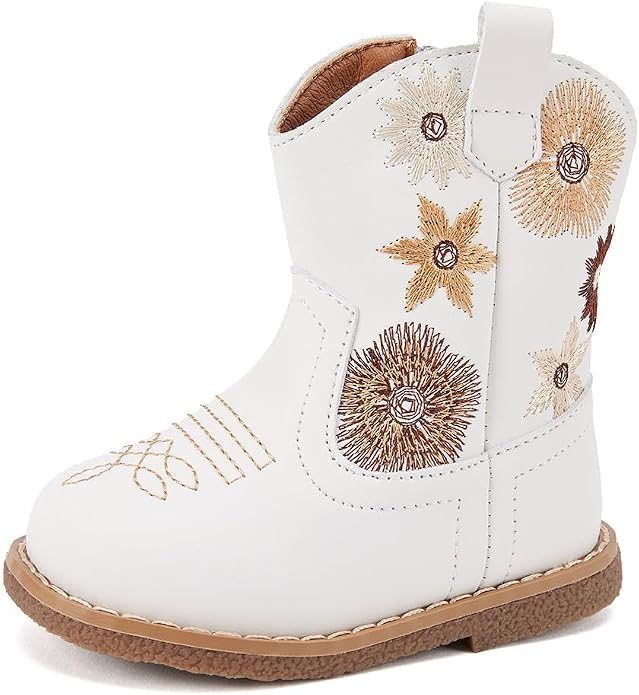 BMCiTYBM Baby Cowboy Cowgirl Boots Infant Western Shoes Boys Girls Round Toe - Image 4