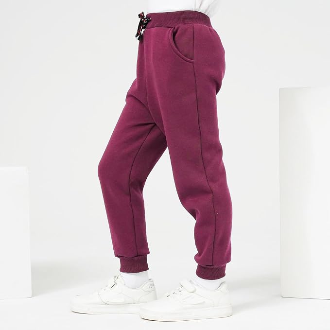 3 Pack Boy's and Girl's Fleece Pull on Jogger Sweatpant - Image 4