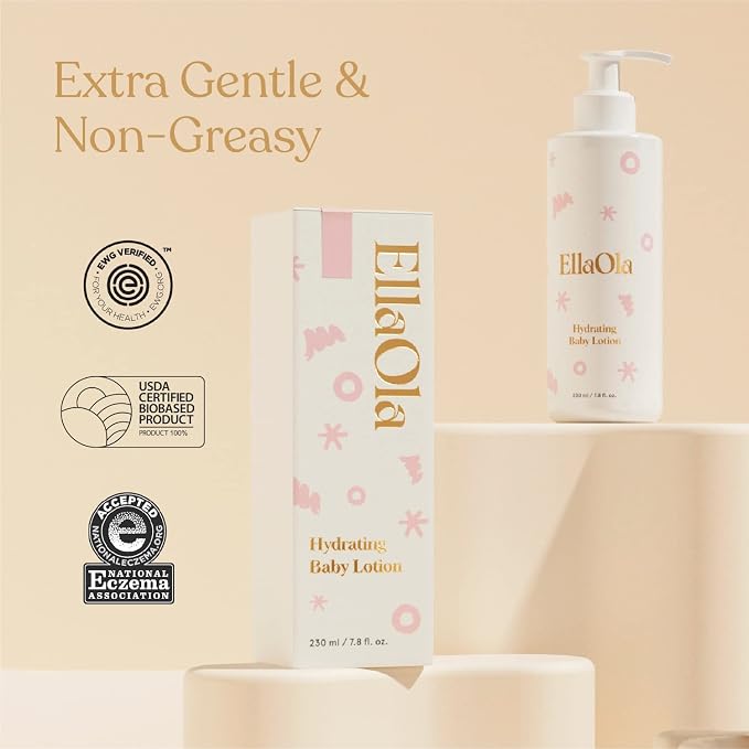 ELLAOLA Soothing Baby Lotion for Dry, Eczema Prone & Sensitive Skin - Image 3