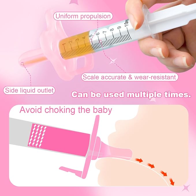 Baby Medicine Dispenser, Baby Medicine Syringe, 0 Months and up Baby Pacifiers - Image 3