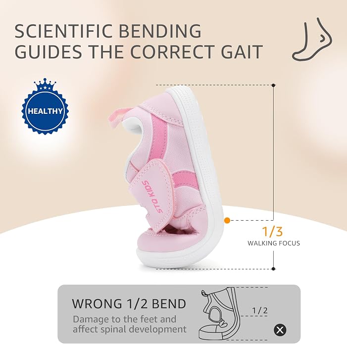Toddler Wide Toe Box Barefoot Shoes Boys Girls Sneakers Kids Tennis Shoes - Image 6