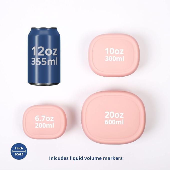 BLUE GINKGO Nesting Silicone Containers - Image 2