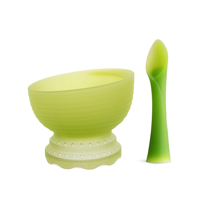 Olababy 2 Piece Baby Led Weaning Advanced Feeding Set, Includes Training Spoon by Olababy
