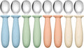 DRKIO 8 PCS Toddler Spoons Set by DRKIO