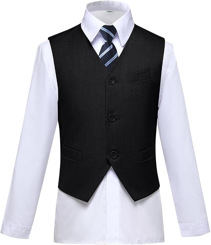 Visaccy Boys Suits Slim Fit Dress Clothes Ring Bearer Outfit - Image 3