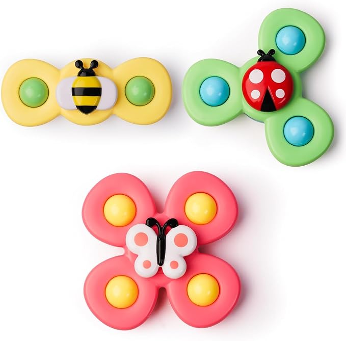 LiKee Strong Suction Cup Fidget Rotating Sensory Bath Toys by LiKee