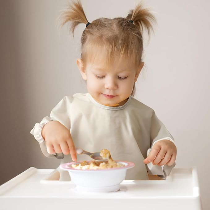 4 Pack Long Sleeve Bib, Waterproof Sleeved Smock - Image 4