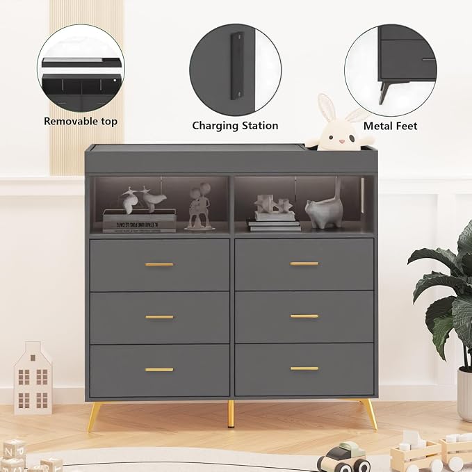 GarveeHome Dresser for Bedroom - Image 6