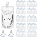 Meanplan 100 Pcs Plastic Pouches Bulk Reusable Squeeze Pouches Clear Plastic by Meanplan