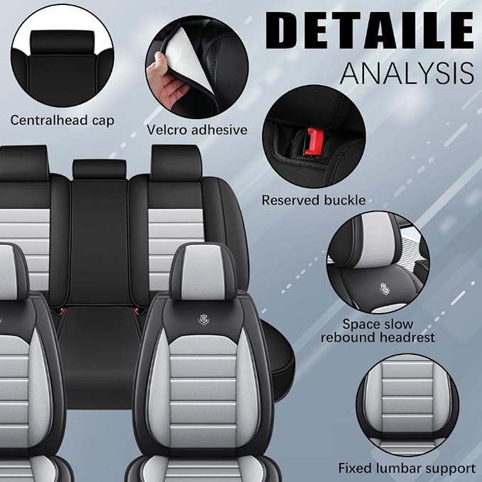 Leather Seat Cover for Ford Edge 2010-2026, Waterproof Soft Seat Covers - Image 4