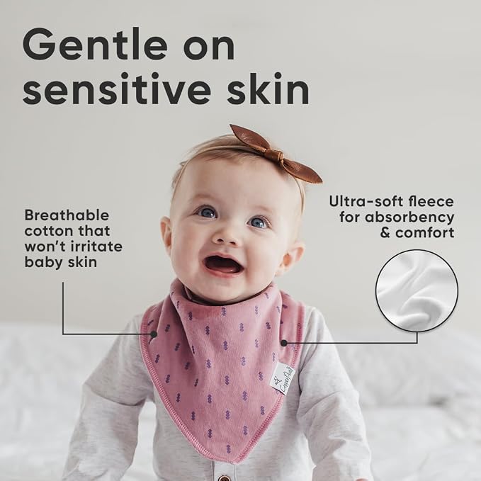 Copper Pearl 4 Pack Soft Cotton Baby Bibs - Image 4