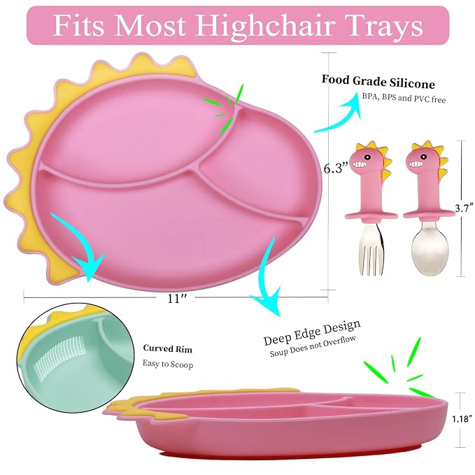 Silicone Suction Plates for Baby Toddler - Image 2