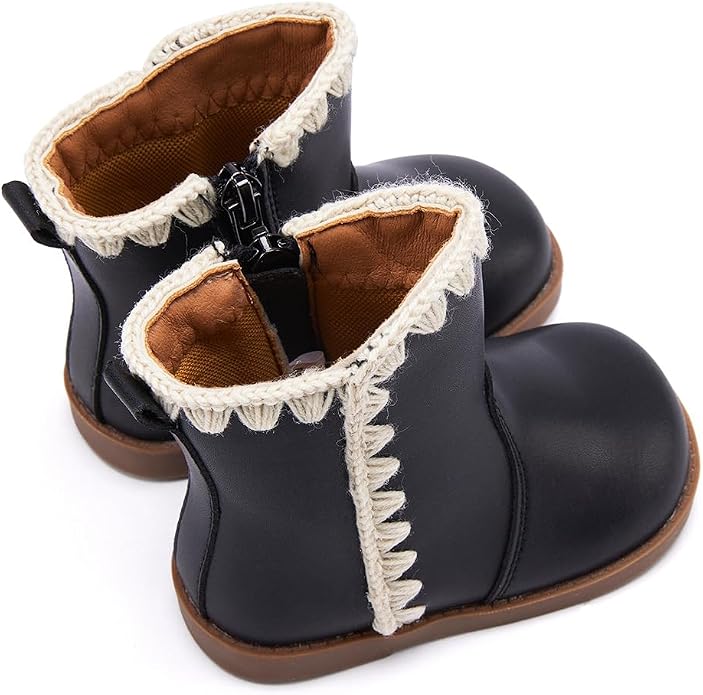 BMCiTYBM Baby Boys Girls Boots Infant Shoes First Walking Booties - Image 4