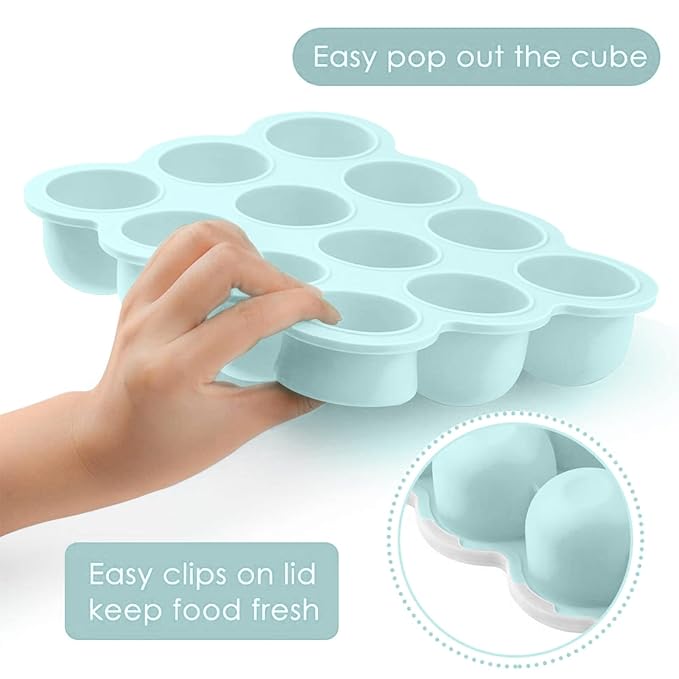 Samuelworld Baby Breast Milk and Food Storage Container, 12 Portions x 2.5oz - Image 3