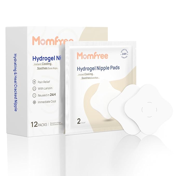 Hydrogel Soothing Gel Pads for Breastfeeding: Breast Pads Reusable for Instant by Momfree
