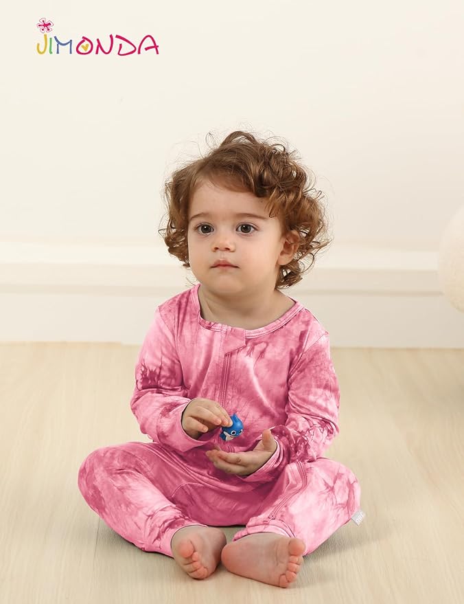 Jimonda Baby Girls Boys Footless Pajamas, Rayon From Bamboo Pjs 2 Way Zipper - Image 5