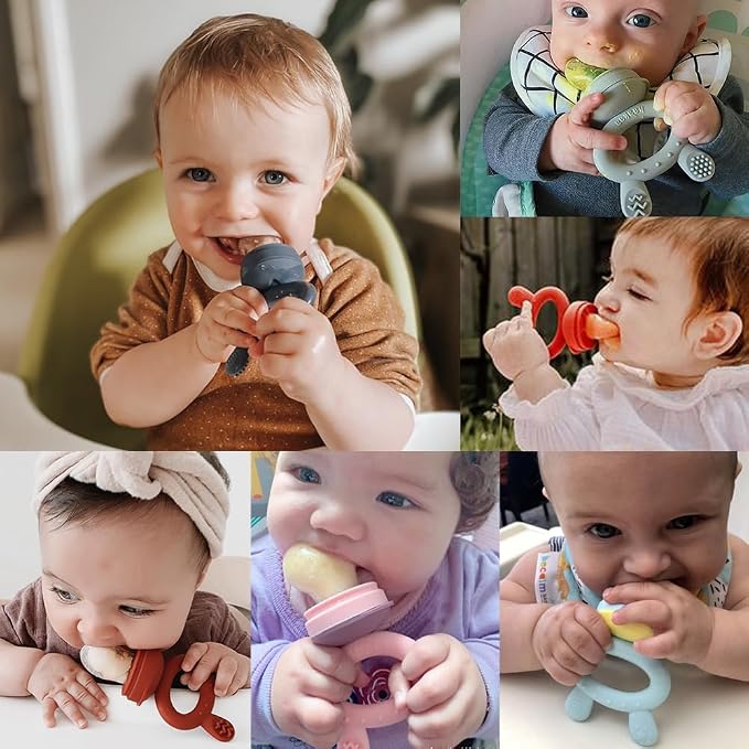 Haakaa Baby Fruit Food Feeder & Mini Freezer Nibble Tray Combo, Breastmilk - Image 6