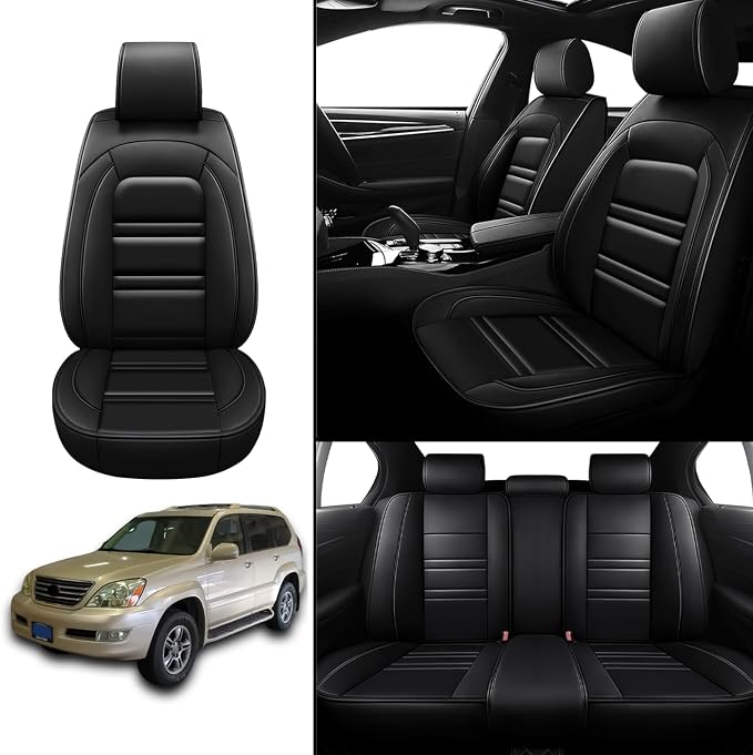 Seat Covers for Lexus Car gx470 2003-2009 | 5-Seats Leather Seat Covers - Image 2