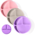 WeeSprout Silicone Plates for Babies & Toddlers 100% Food-Grade Dishes for Self by WeeSprout