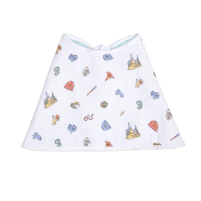 aden + anais Burpy Bib; 100% Cotton Muslin; Soft Absorbent 4 Layers; Multi-Use - Image 2