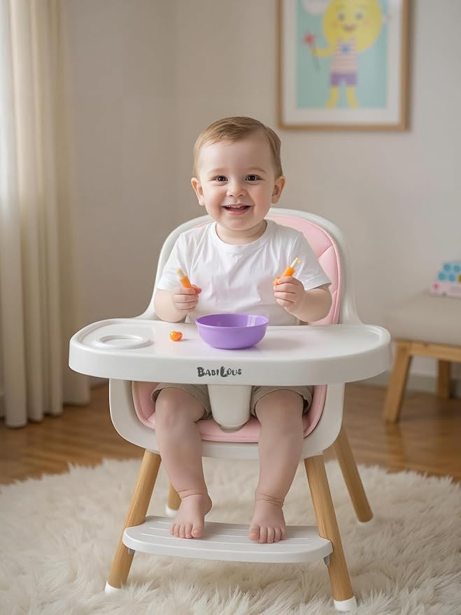 Baby High Chair, Wooden Highchair - Image 7