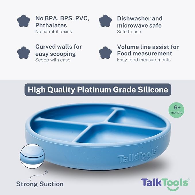 TalkTools Itsy Plate Must-Have Silicone Baby Plates - Image 2