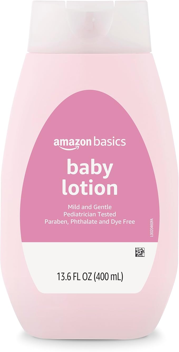 Amazon Basics Baby Lotion, Mild & Gentle, Lightly Scented, 13.6 Fl Oz - Image 2