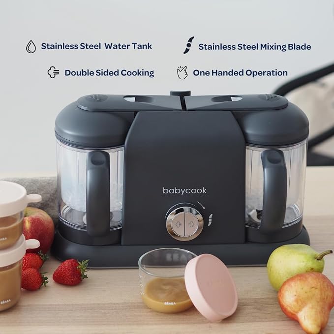 BEABA Babycook Duo 4 in 1 Baby Food Maker, Puree Steamer and Blender - Image 2