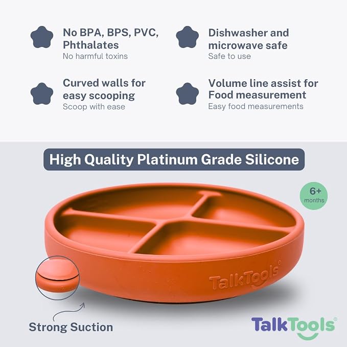 TalkTools Itsy Plate Must-Have Silicone Baby Plates - Image 2